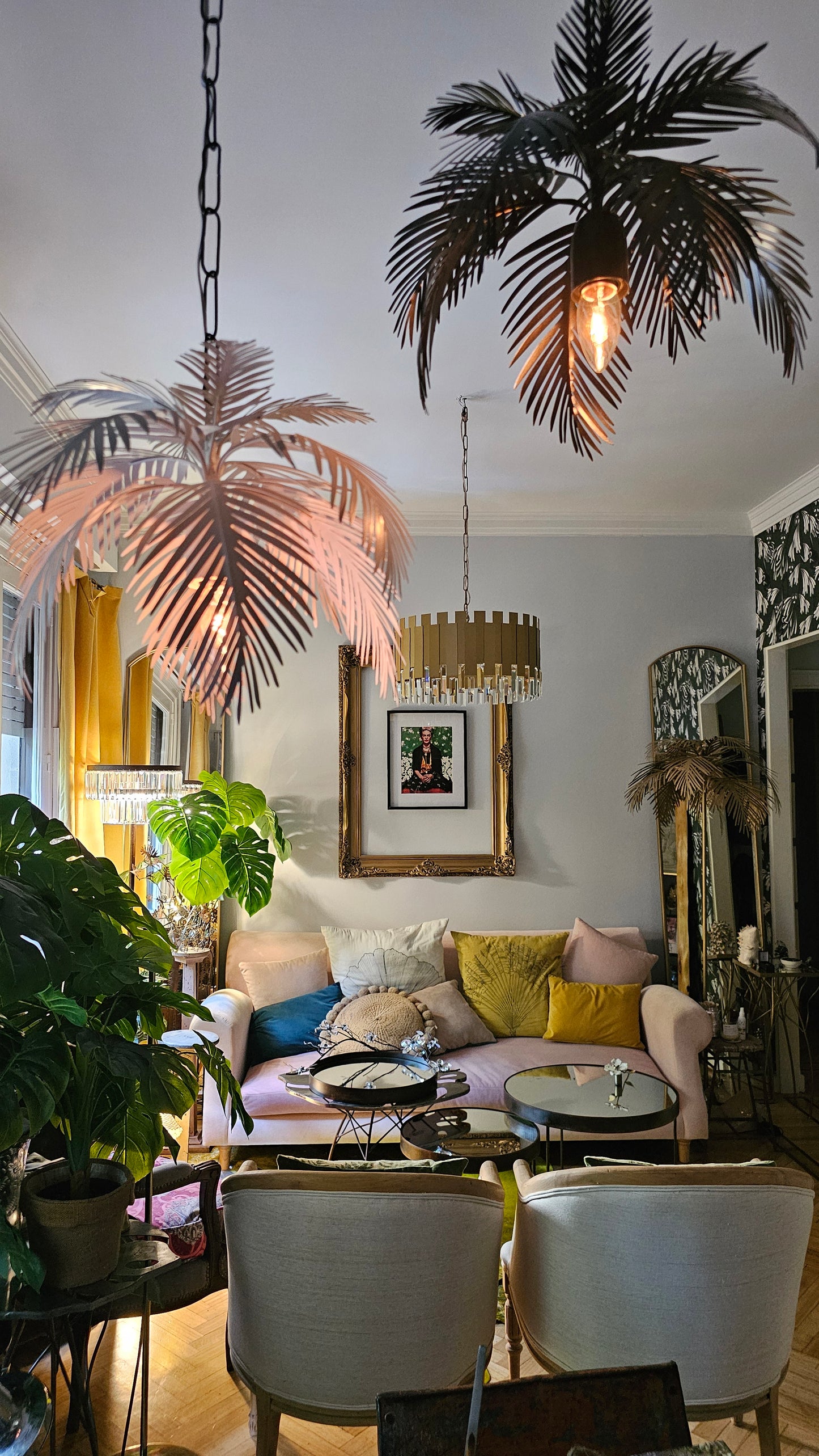 Lámparas Palm Beach - 30cm 1 Luz (Sin Cubre Bombita)