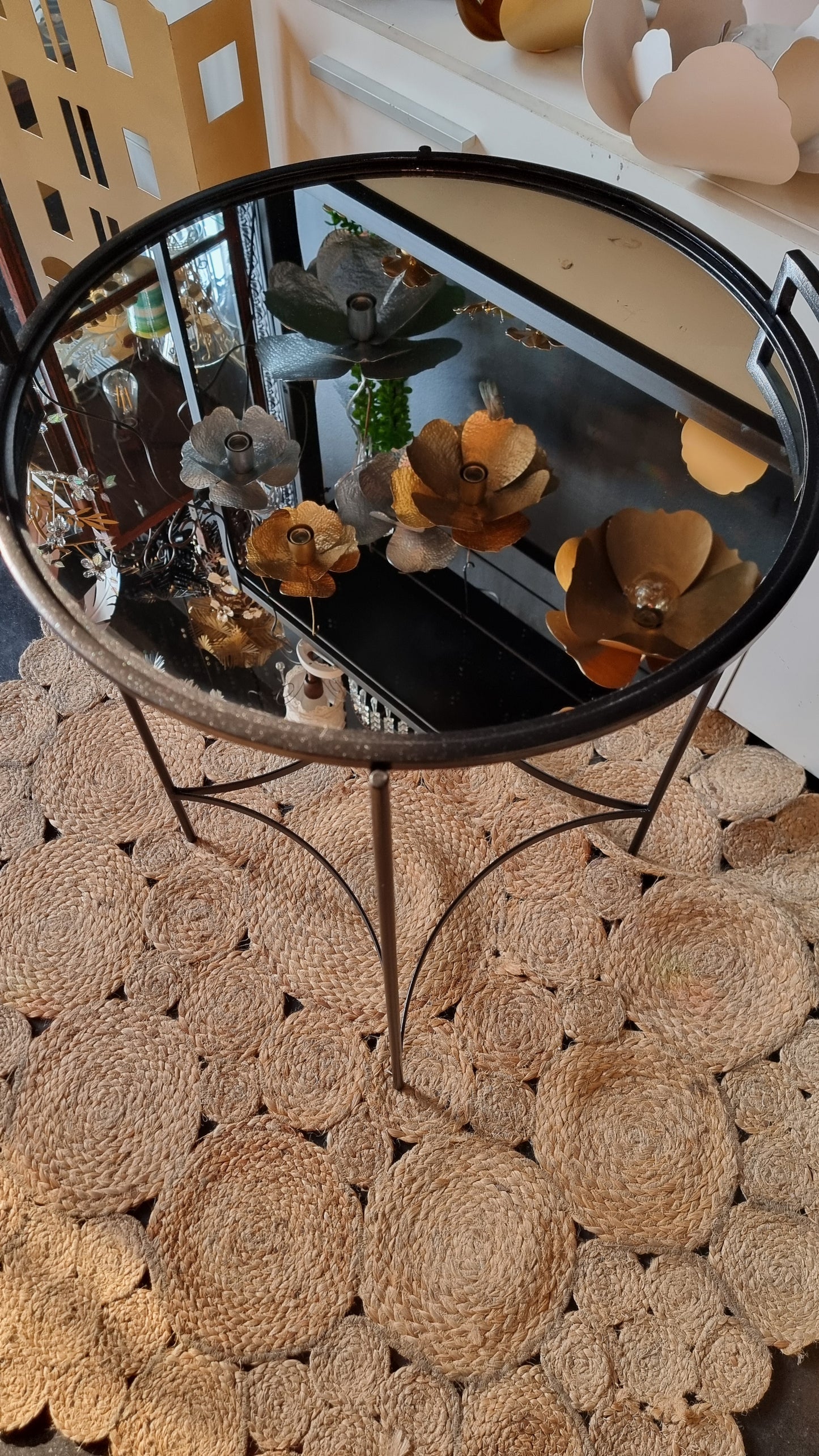Mesa Art Deco (Fija) con Espejo - 47cm