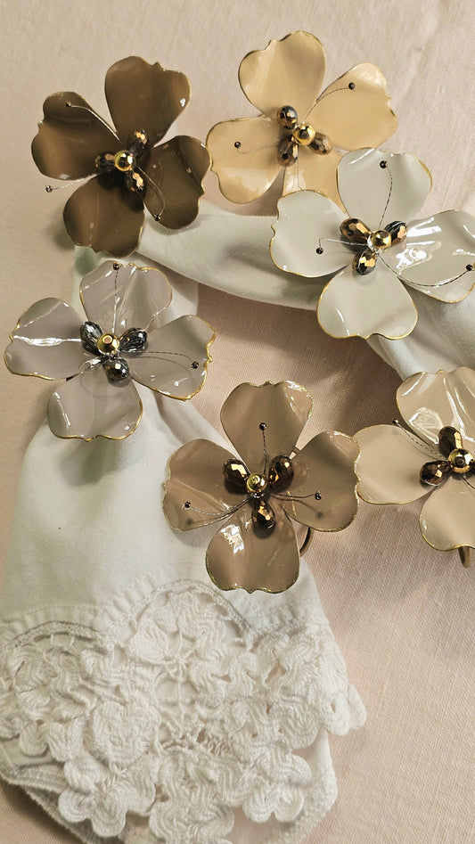 Flora - Servilleteros Individuales x6 - "Infancia" Con Pistilos