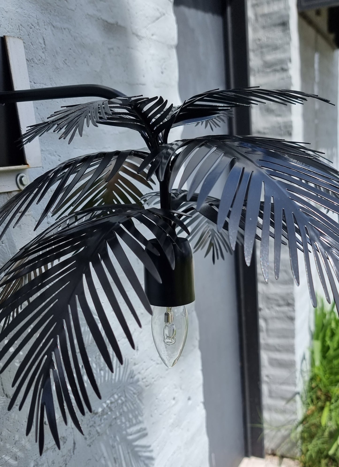 Hojas - Apliques de Pared - "Palm Beach con Palito" - 1 Luz