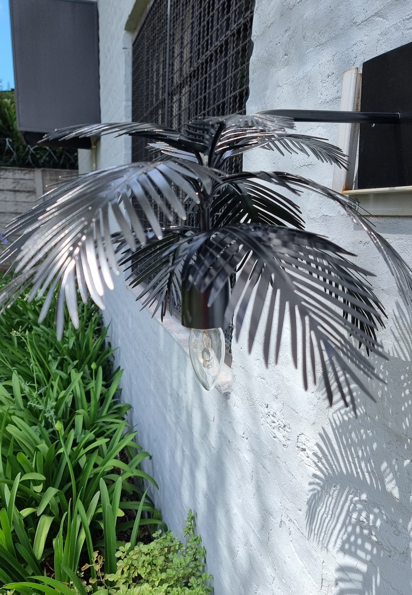 Hojas - Apliques de Pared - "Palm Beach con Palito" - 1 Luz