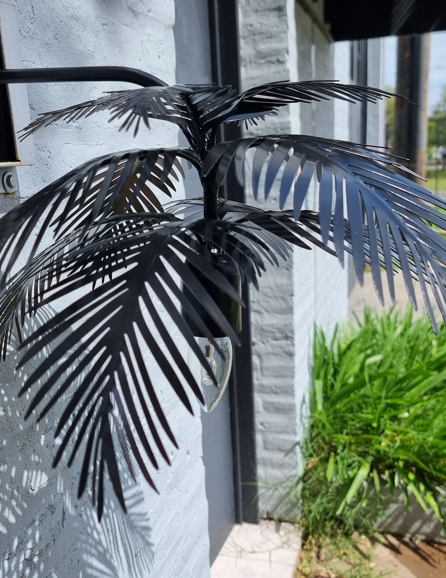 Hojas - Apliques de Pared - "Palm Beach con Palito" - 1 Luz
