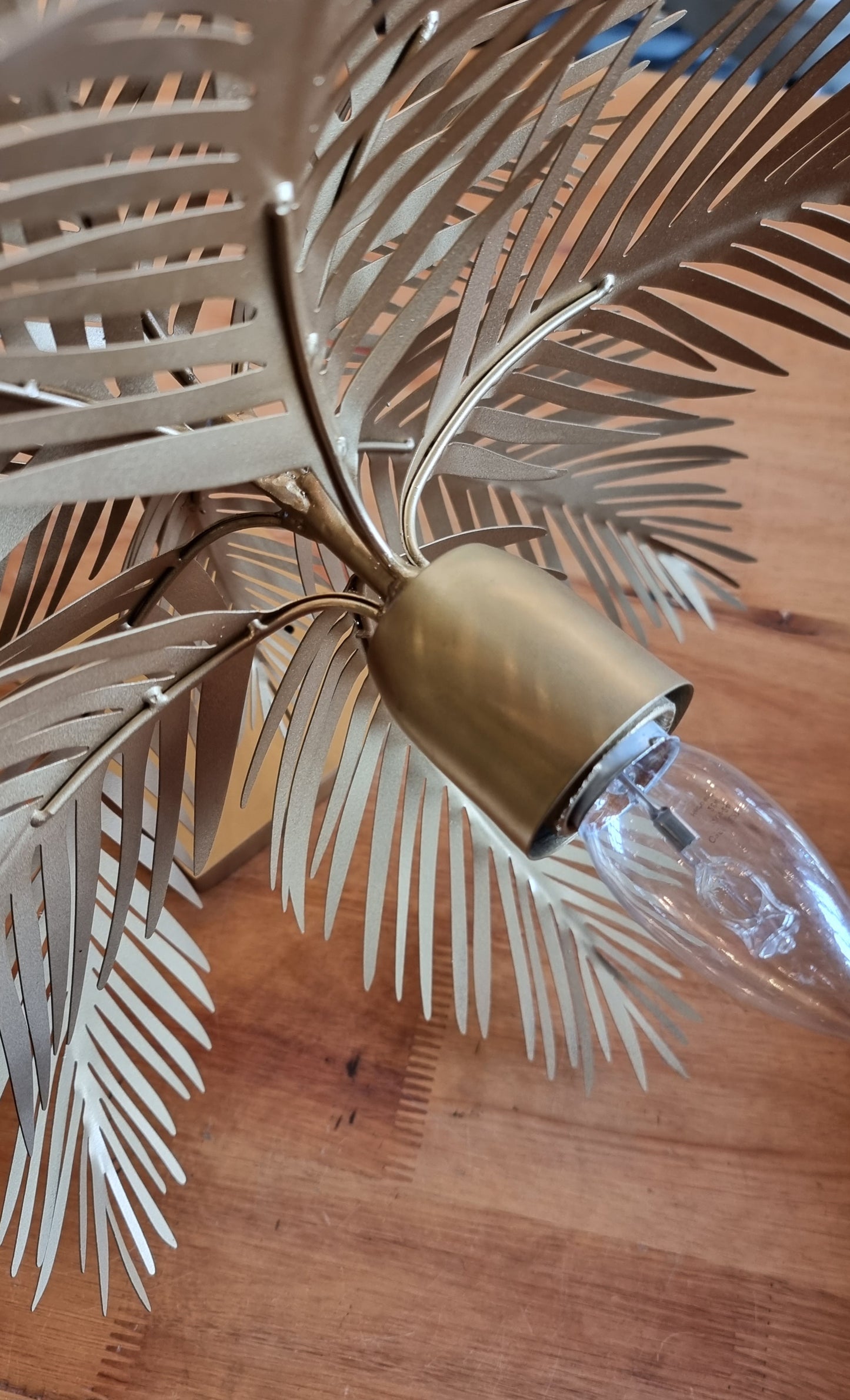 Hojas - Apliques de Pared - "Palm Beach con Palito" - 1 Luz