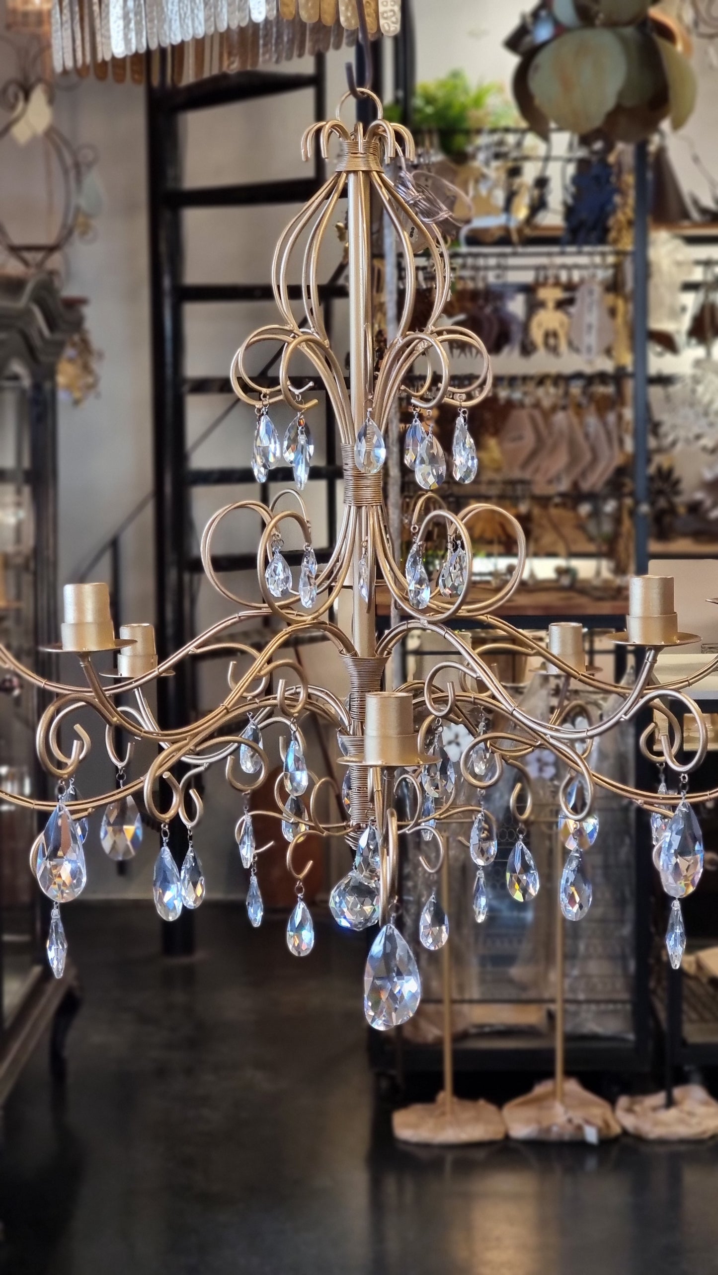 Arañas "Clásica" - 90cm 10 Luces