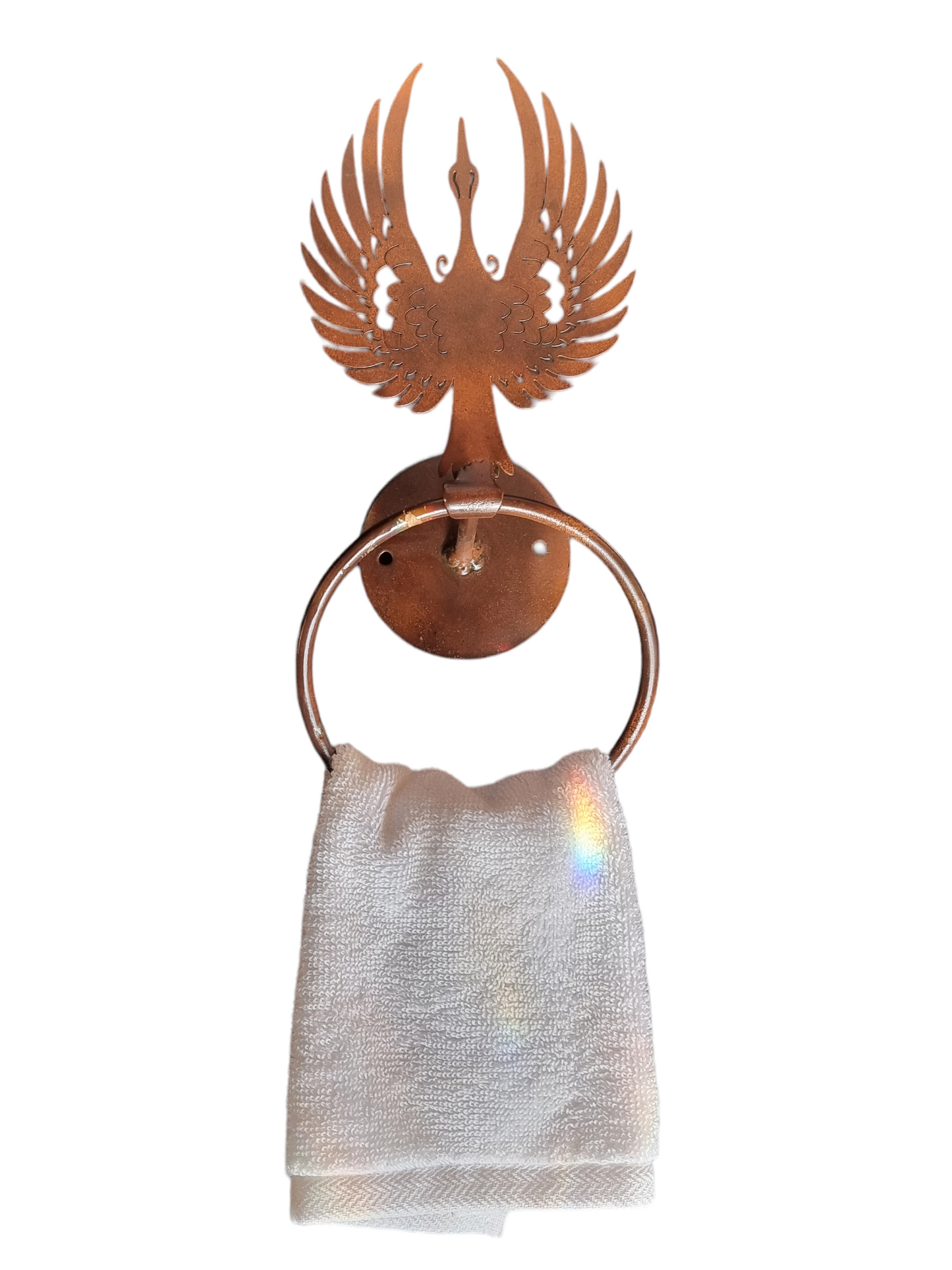 Baños (Fauna) - Toalleros de Pared Circular - "Ave Fénix"