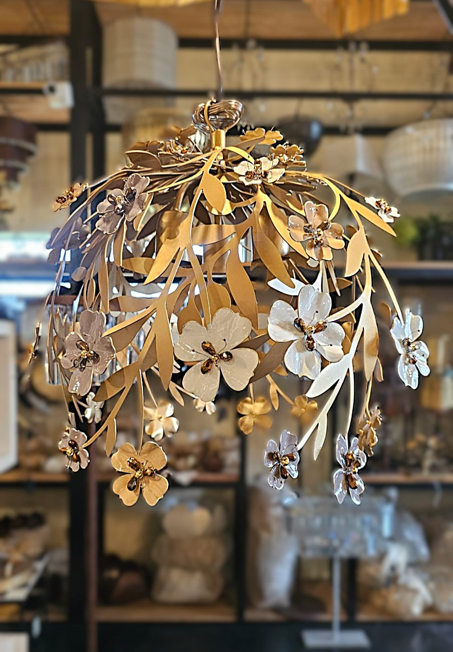 Flora - Lámparas Selvática con Flores Infancia - 3 Luces