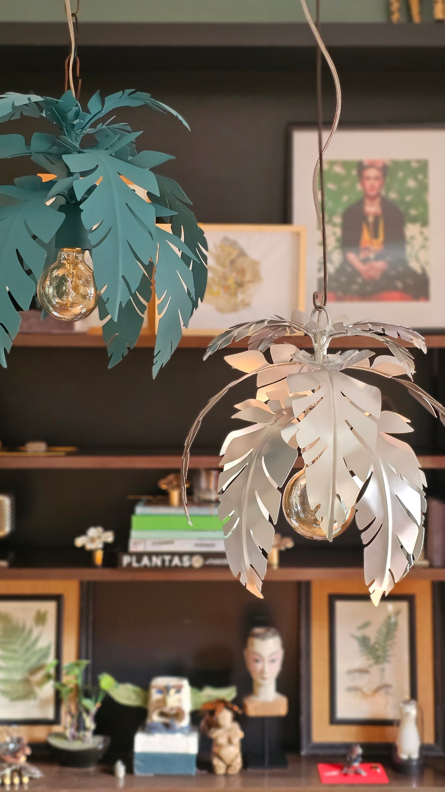 Hojas - Lámparas "Palmera Tropical" - 1 Luz