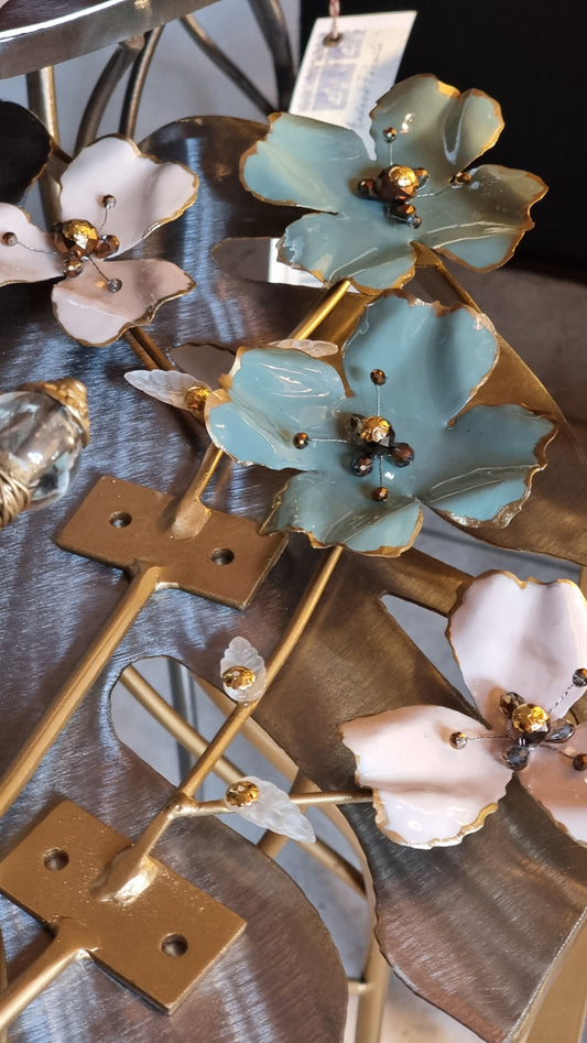 Flora - Percheritos "Infancia" - 2 Flores Esmaltadas