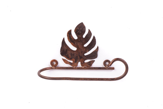 Baños - Portarrollos/Toallero de Pared Simple - "Hoja Adán"