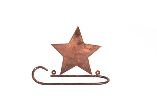 Baños - Portarrollos/Toallero de Pared Simple - "Estrella"