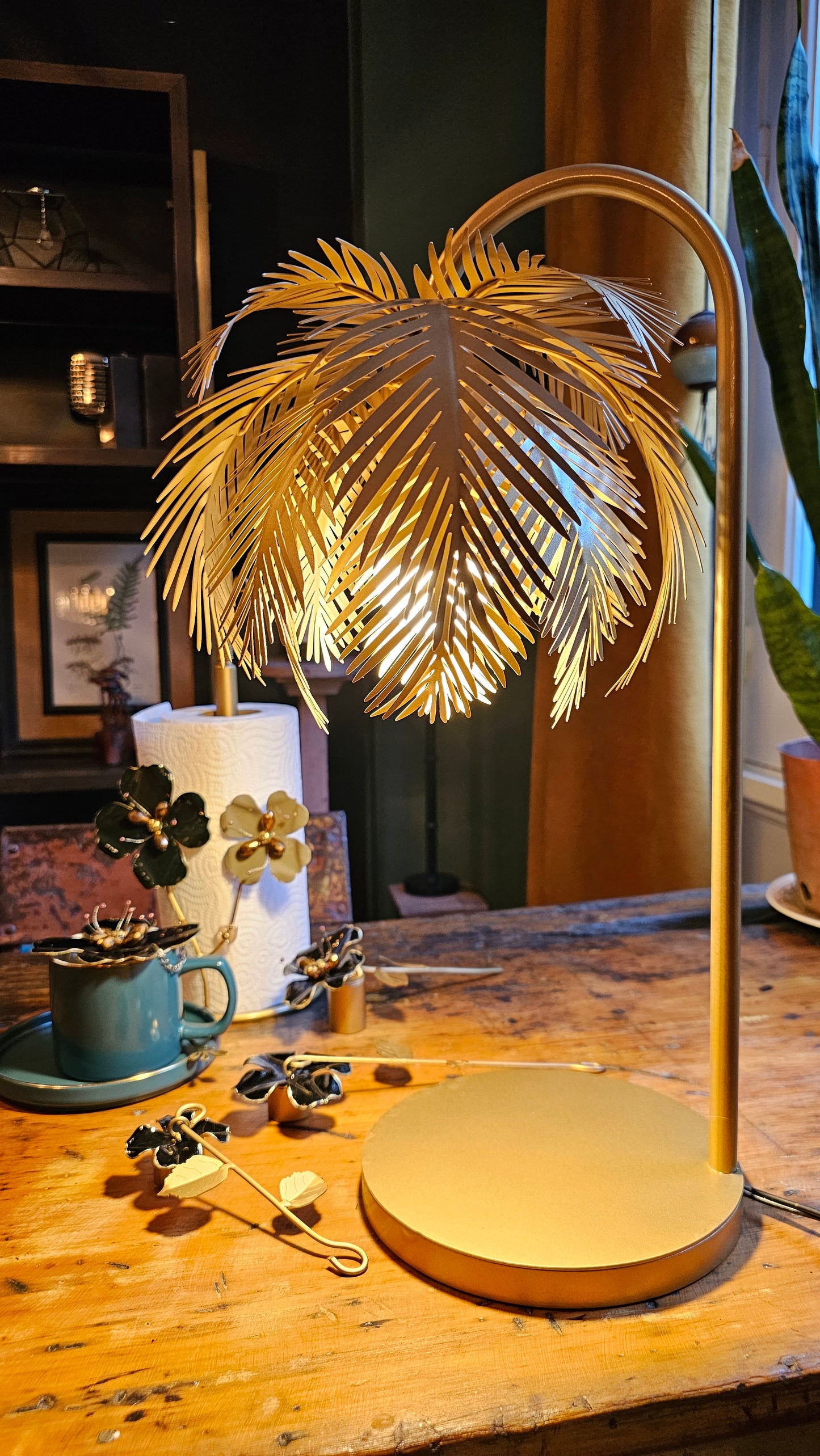 Hojas - Veladores "Palm Tree" - 1 Luz