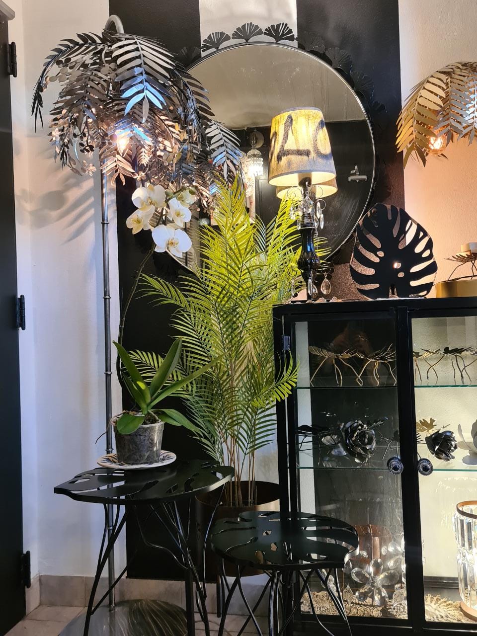 Pie de Lámpara Martinica Mediana - 40cm 1 Luz