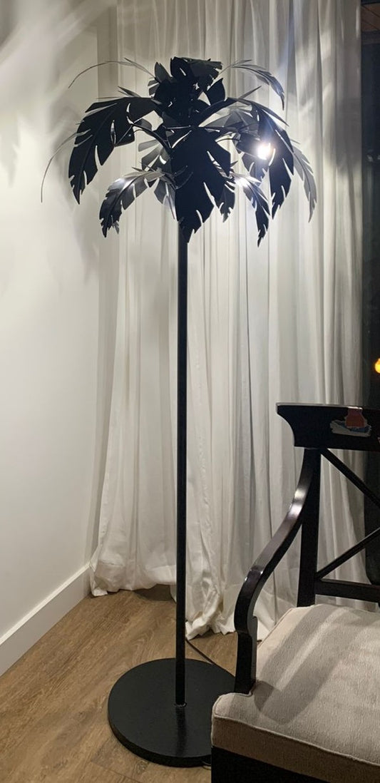 Pie de Lámpara Palmera Tropical