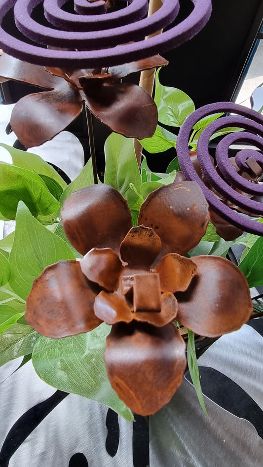 Pinchos de Maceta con Espiral Flores Amapola o Marga