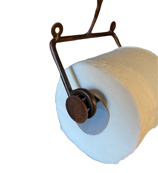 Baños - Portarrollos de Pared con Palito - "Infancia" - 2 Flores