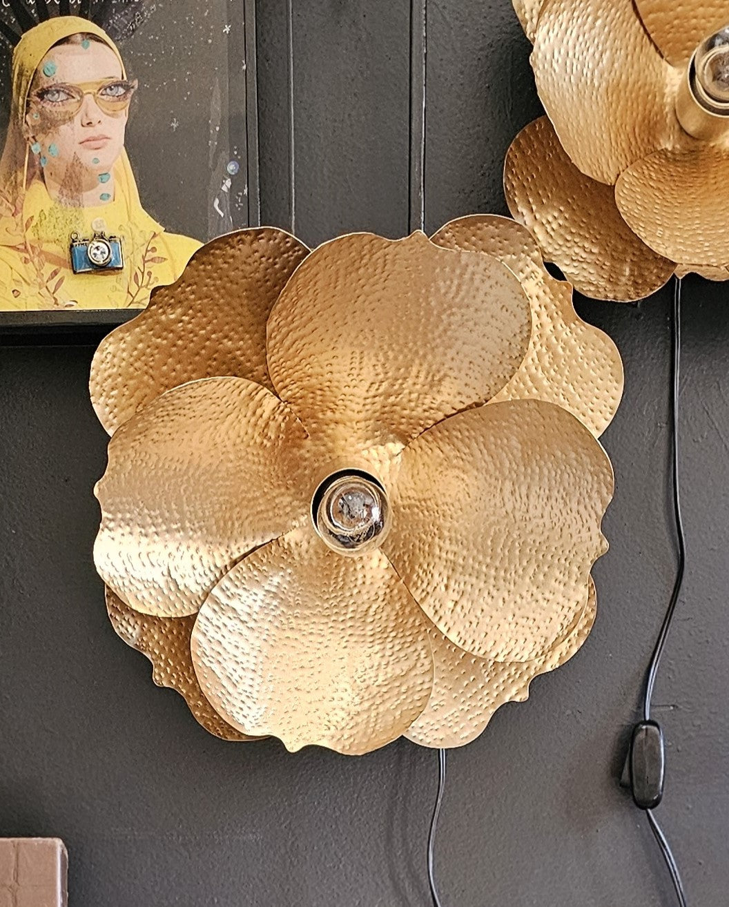 Flora - Apliques/Veladores - "Amapola" - 1 Luz